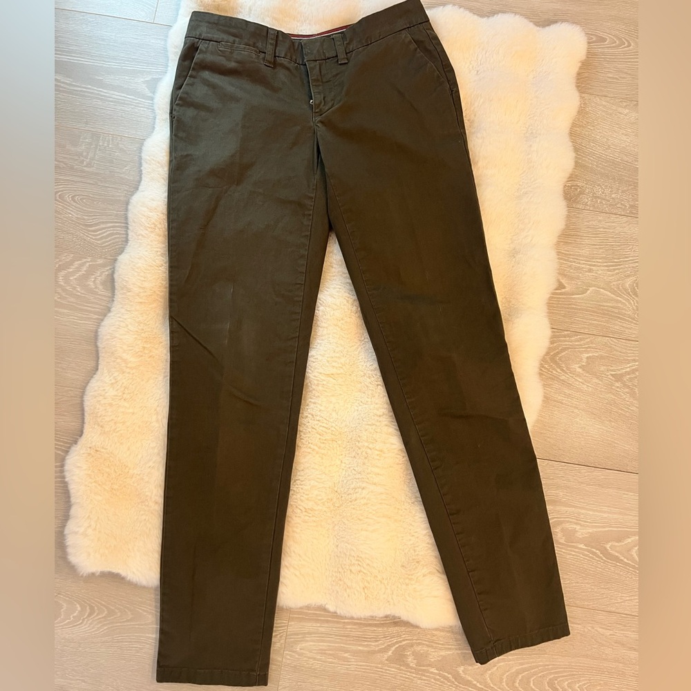 Tommy Hilfiger Womens Olive Green Pants Size 0